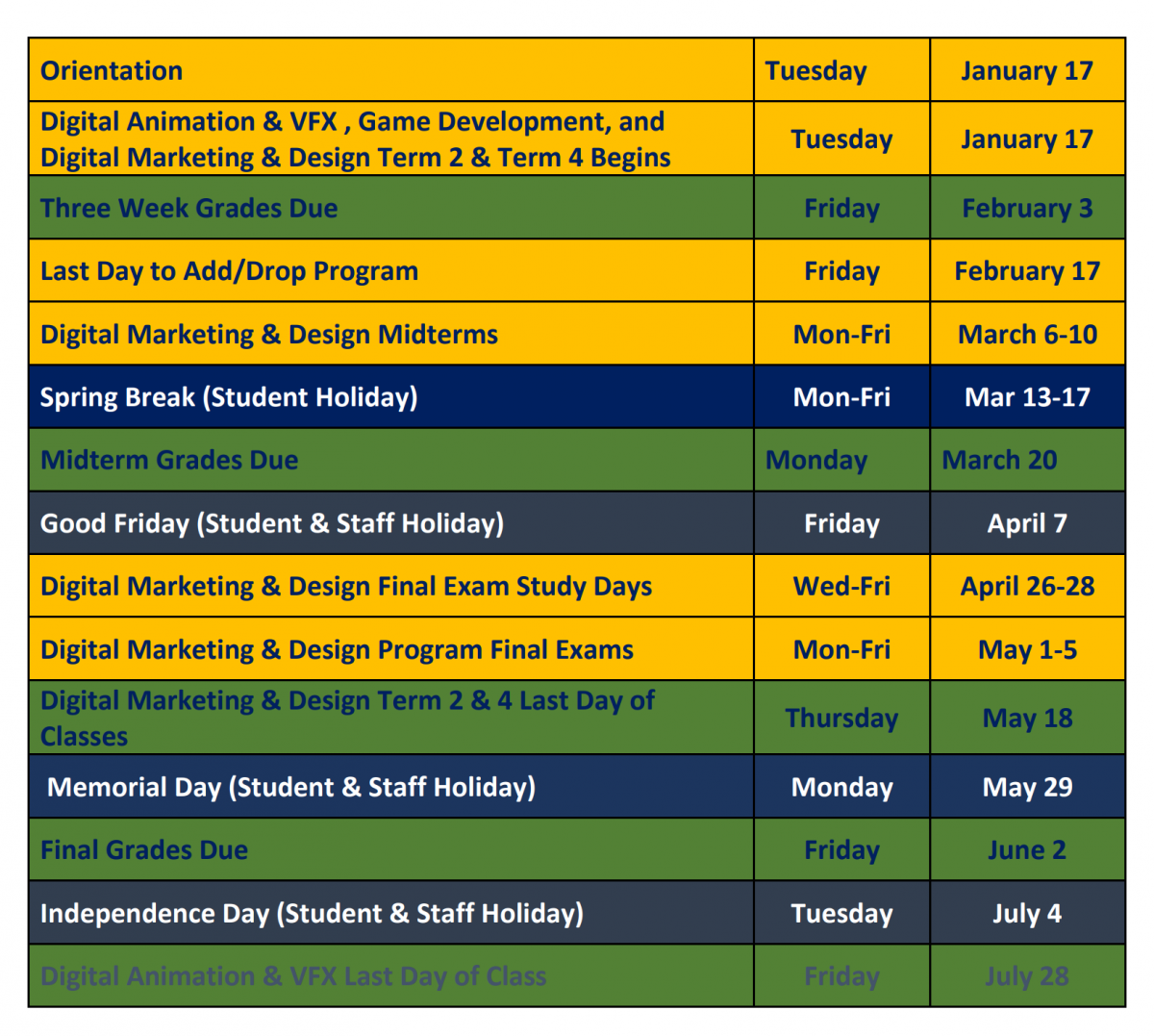 spring-2023-student-calendar-digital-media-institute